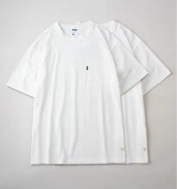 BLUCO / 부루코 2pac 포켓 TEE 화이트 L