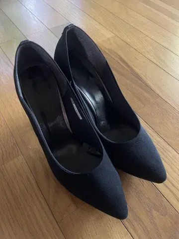 [새상품급] ESPERANZA 블랙 스틸레토 하이힐 25.0cm
