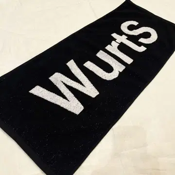 [최초기] 새상품 WurtS 로고 타월 흑백 블랙 [완판템]