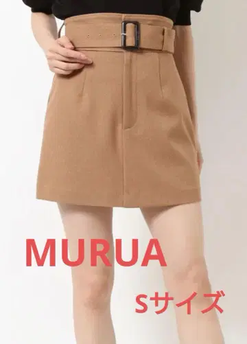MURUA 벨트 언밸런스 미니 스커트