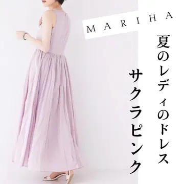 MARIHA 여름 레이디 드레스 사쿠라 파스텔 핑크 알아바일