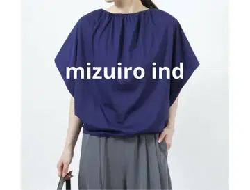 mizuiro ind 미즈이로 인드 개더 넥 풀오버 티셔츠