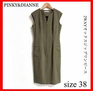 PINKY&DIANNE 2WAY 옥스 지퍼 원피스 size 38