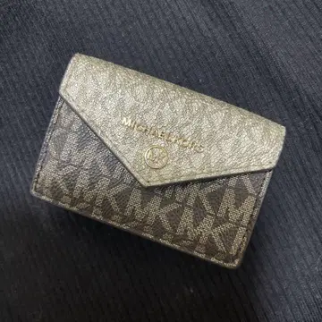 MICHAEL KORS 3단 폴더형 지갑 골드 블랙