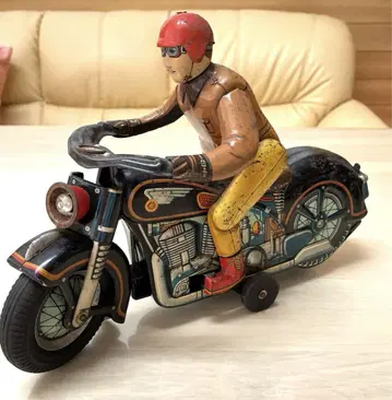 초 레트로 양철 바이크 빈티지 상품