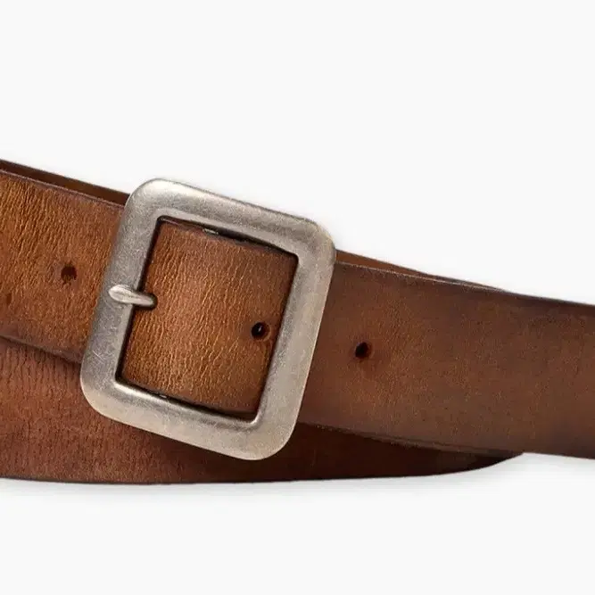 RRL | 더블알엘 Double RL Hand-Burnished Leather Belt Brown