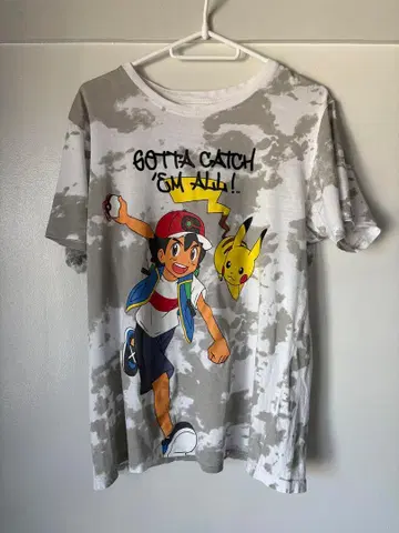 포켓몬 지우 피카츄 티셔츠 반팔
