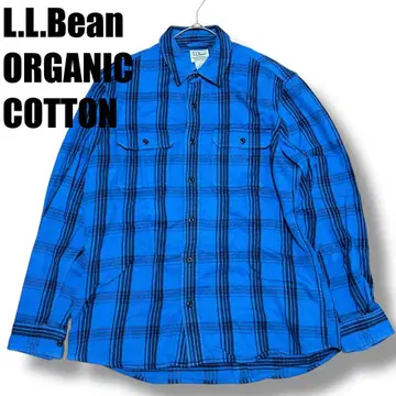 L.L.Bean 오가닉 코튼 플란넬 셔츠 체크 긴팔 헤비