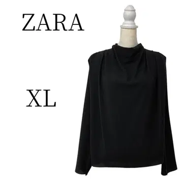 새상품급 ZARA 자라 블랙 긴팔 셔츠 블라우스 XL(LL)