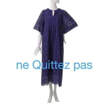 NE QUITTEZ PAS 누키테파 원피스 자수 코튼 보일