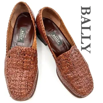 BALLY 로퍼 스위스산 엮음 브라운 1337T