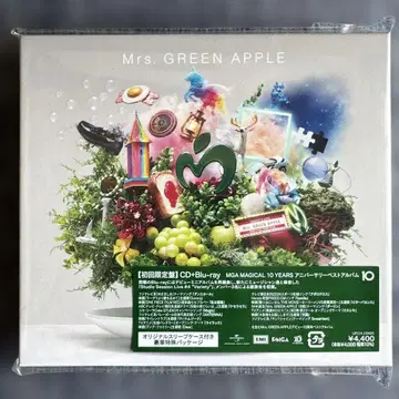 Mrs. GREEN APPLE 10 초회 한정판 CD +Blu-ray