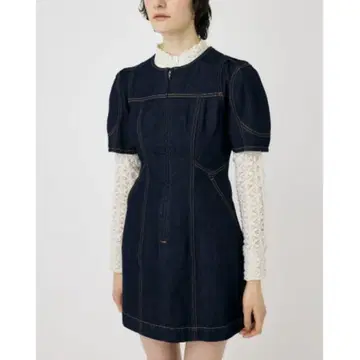 MOUSSY FRONT ZIP 미니 드레스