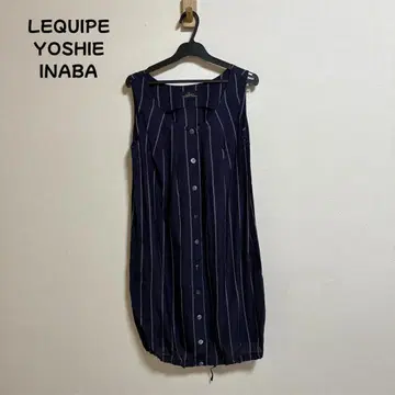 LEQUIPE 린넨 라이크 스트라이프 원피스 레킵