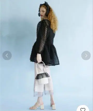 허니미허니 오간자 도트 튜닉