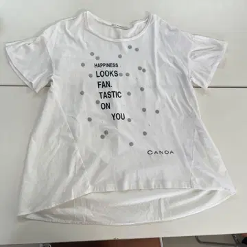 CANOA 화이트 반팔 T셔츠
