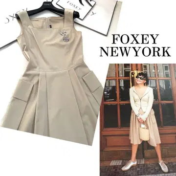 FOXEY NEWYORK 명작 홀리 드레스 베이지 폭시