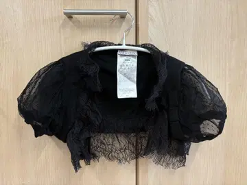 레드 발렌티노 레이스 x 도트 숏 기장 볼레로 반팔