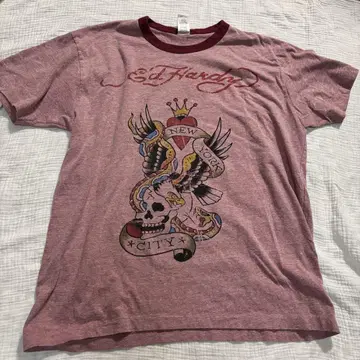 Ed Hardy 스컬 디자인 티셔츠 L 사이즈