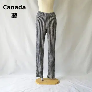 캐나다제 블랙 그레이 스트라이프 이지 팬츠 구제 의류 vintage