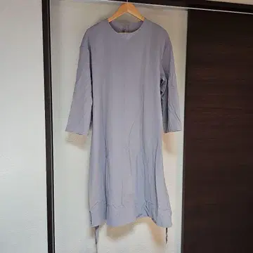 원피스 블루 그레이 체형 커버 원피스 면100% 항균 방취