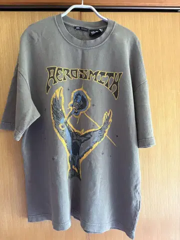 ZARA AEROSMITH 그레이 티셔츠 L 사이즈