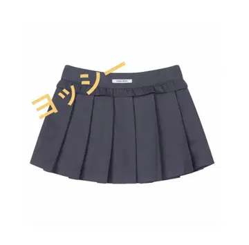 CRANK 크랭크 한국 SKIRT 프릴 프리 미니 스커트 그레이 여름 S