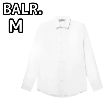 BALR. 슬림 셔츠 M 화이트 커터 셔츠 와이셔츠 화이트