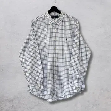 Ralph Lauren CUSTOM FIT 체크 무늬 긴팔 셔츠