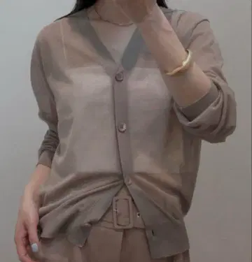 deuxiemeclasse voil V넥 시어 가디건