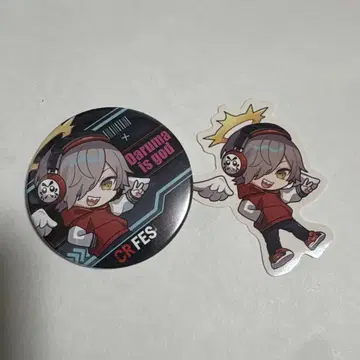 CR FES 2023 캔뱃지 복권 스티커 세트 다루마이즈갓