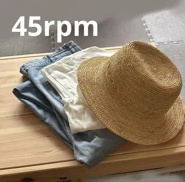 [시착만 한 상품] 45rpm 스트로 햇 내추럴
