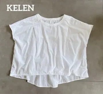 KELEN 턱 프렌치 슬리브 블라우스 밴딩 셔링 풀오버
