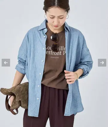 24ss 프레임워크 바지 셔츠 데님 겉옷 블라우스 얇은 소재