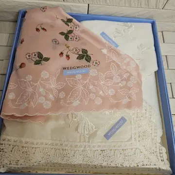 WEDGWOOD 손수건 3매 세트 새상품 미사용 씰 부착