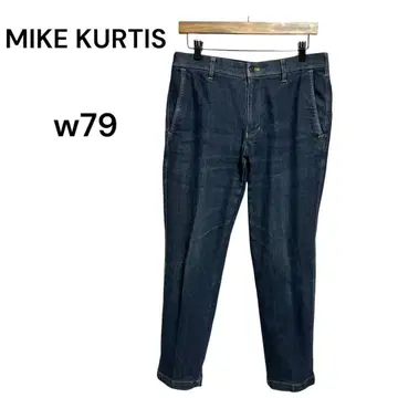 MIKE KURTIS 데님풍 센터 프레스 앵클 팬츠 W79 M 상당
