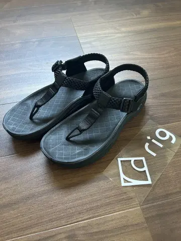 rig 블랙 아웃도어 샌들 미사용 새상품