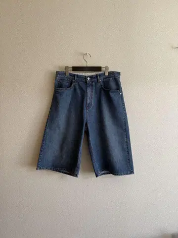 ERL UNISEX DENIM INDIANA SKATE SHORTS