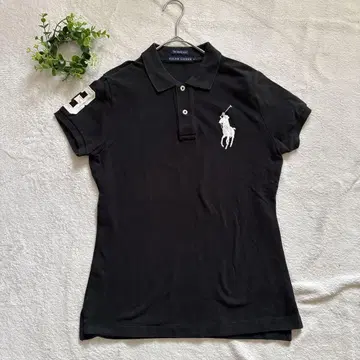 랄프 로렌 빅 포니 THE SKINNY POLO 블랙 여성용 L