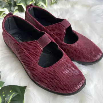ARCOPEDICO 원 스트랩 38 레드 빨간색 경량 발레 슈즈