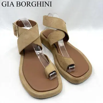 GIA BORGHINI 지아볼기니 스트랩 가죽 샌들 37