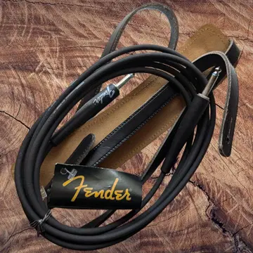 Fender Customshop 천연 가죽 스트랩과 쉴드 펜더