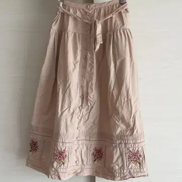 PINK HOUSE 핑크하우스 자수 롱 스커트