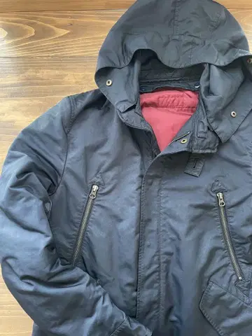 BARNEYS NEWYORK 네이비 모즈 코트
