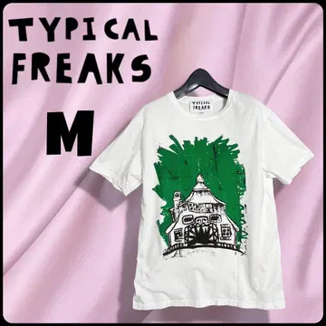 TYPICAL FREAKS 프린트 티셔츠 아슈 베이 프랑스 사이즈 M