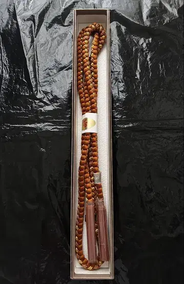 후리소데용 마루쿠게 오비지메 브라운 x 골드