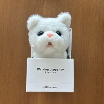 쓰리코인즈 걷는 봉제 인형 화이트 고양이