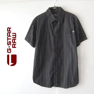 새상품급 G-STAR RAW / 지스타로우 스트라이프 반팔 셔츠 M
