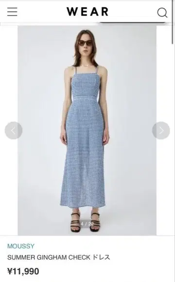 MOUSSY SUMMER GINGHAM CHECK 드레스