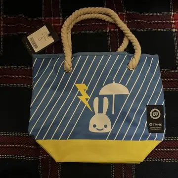 택 포함 CUNE 로프 토트백